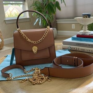 Tiffany and Fred smooth leather top handle crossbody